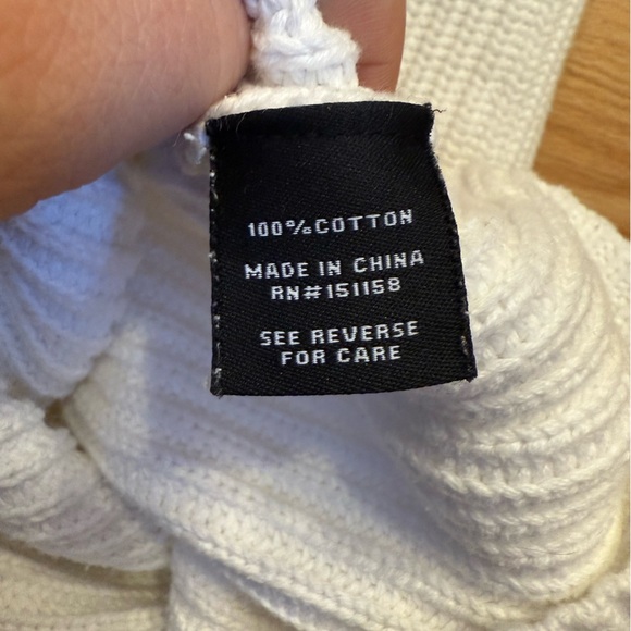 525 America White Knit High Crew Neck Sweater Tank - Picture 6 of 6